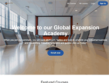Tablet Screenshot of globalexpansionacademy.com